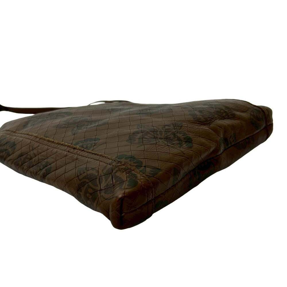 BOTTEGA VENETA Brown Leather Intrecciato Shoulder Bag - Picture 7 of 9